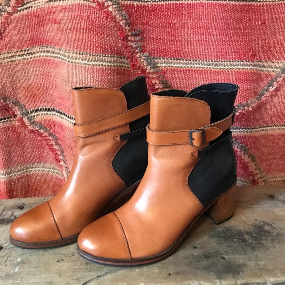 Samantha Pleet x Wolverine - Leather Two Tone High Heel Boot - Size 8
